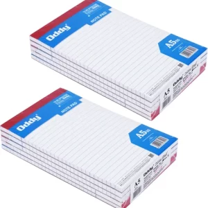 writing pad 1/8 full