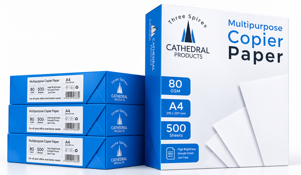cathedral products copier paper display